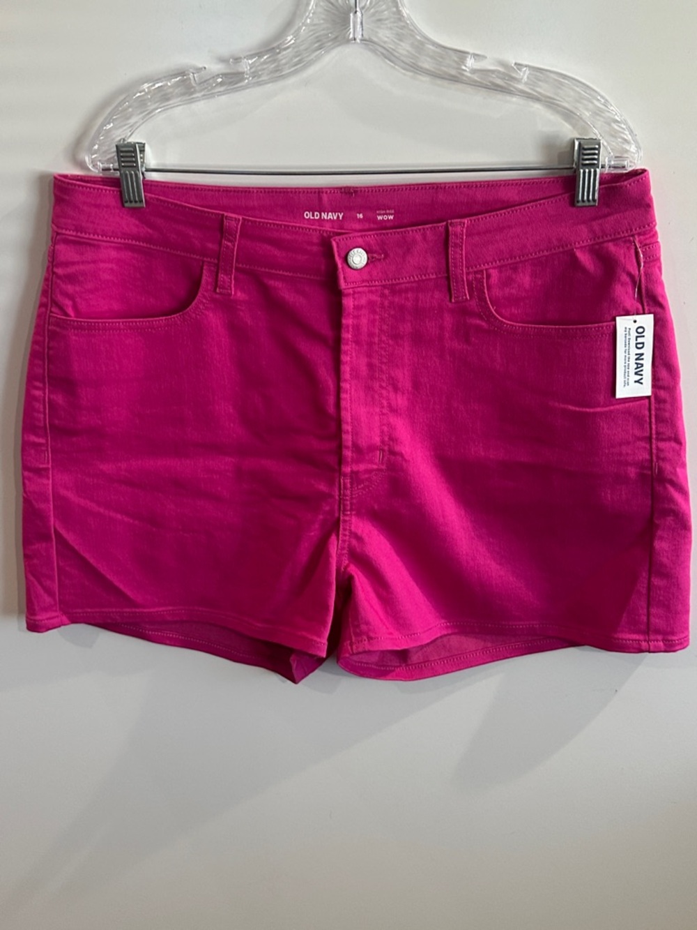 High-Waisted Wow Jean Shorts Size 16 - Picture 3 of 7
